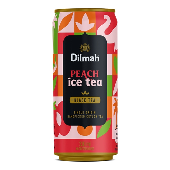 Obrázek Dilmah Black Ice Tea Peach 0,33L / 24 ks