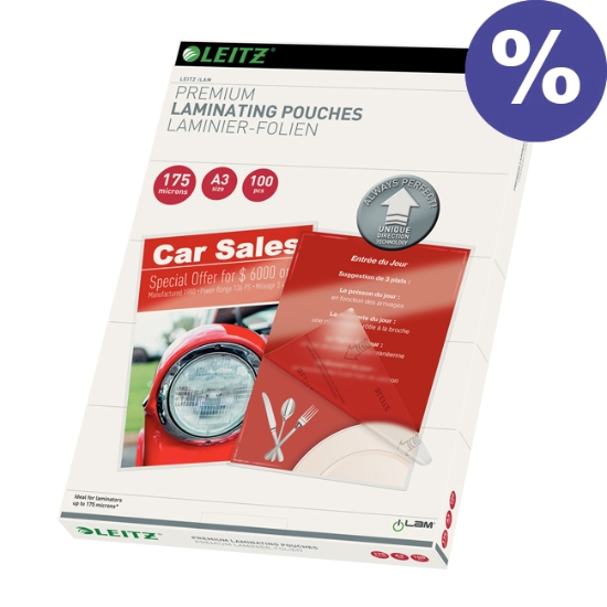 Obrázek Obálky laminovací LEITZ A3, 175 mikronů / 100 ks