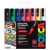 Obrázek Popisovač kreativní Posca, mix metalických barev,  hrot 1,8 - 2,5  mm / 8 ks