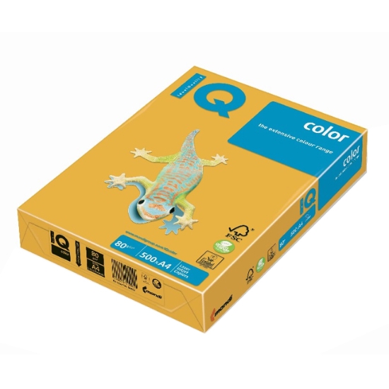 Obrázek Papír barevný IQ COLOR A4 80 g - slunečná / 500 listů