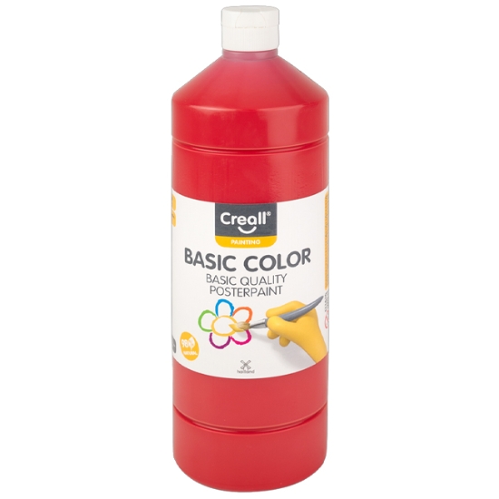 Obrázek Barvy temperové Creall Basic color 1000 ml - červená