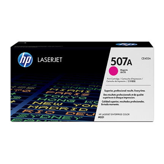 Obrázek HP originální toner CE403A č. 507A, magenta