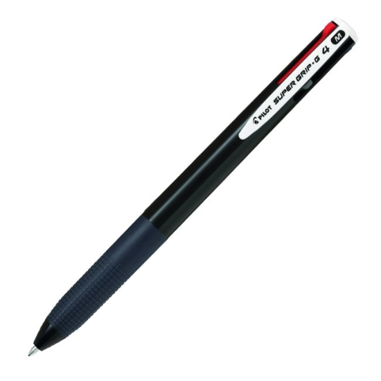 Obrázek Kuličkové pero Pilot Super Grip-G4 4barevka / černá