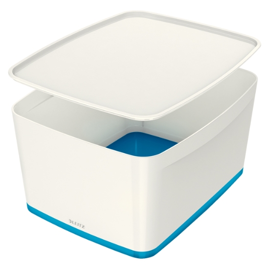 Obrázek Úložný box s víkem Leitz MyBox®, velikost L - modrý