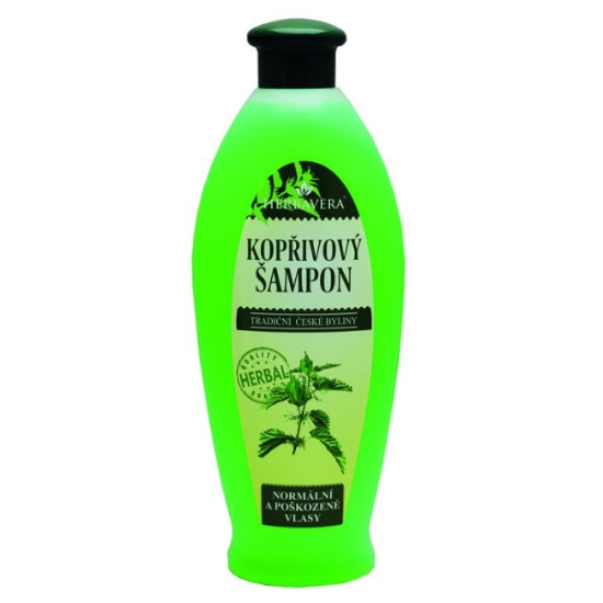Obrázek Šampon kopřivový HERBAVERA s panthenolem 550 ml