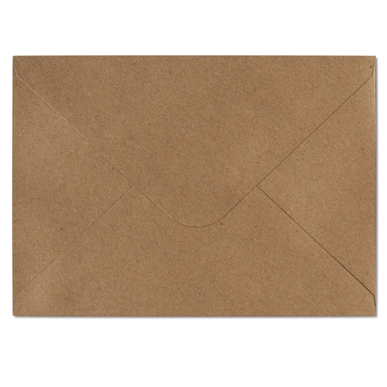 Obrázek Obálka Kraft tmavě béžová C6 162 x 114 mm / 10 ks