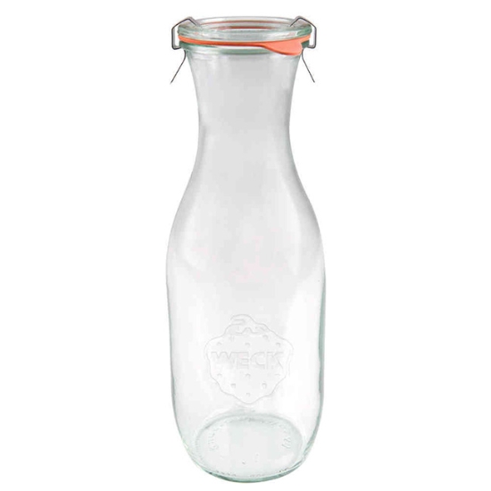 Obrázek Lahev na džus Weck 1062 ml, průměr ø 60 mm s příslušenstvím / 6 ks