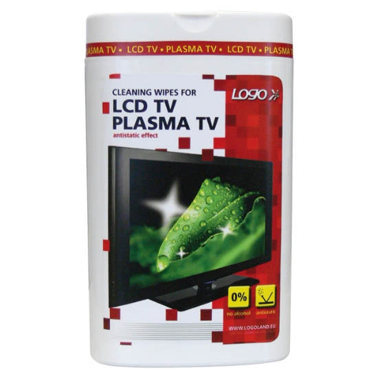 Obrázek Čistící trhací ubrousky, na LCD, plazma TV - 100 ks