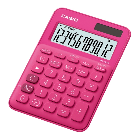 Obrázek Kalkulátor stolní CASIO MS 20 UC RD - červený