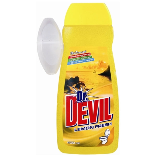 Obrázek WC gel tekutý 3v1 Dr. Devil, 400ml - Lemon Fresh