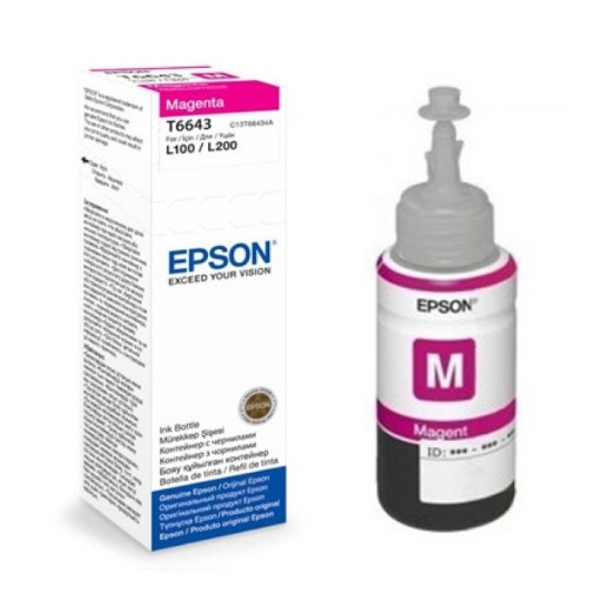 Obrázek Epson originální ink C13T66434A, magenta, 70ml