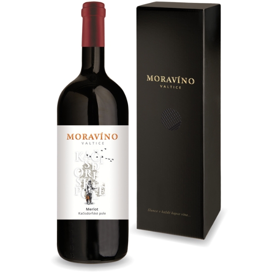 Obrázek Víno Merlot, magnun, pozdní sběr, r. 2021 / 1,5 l