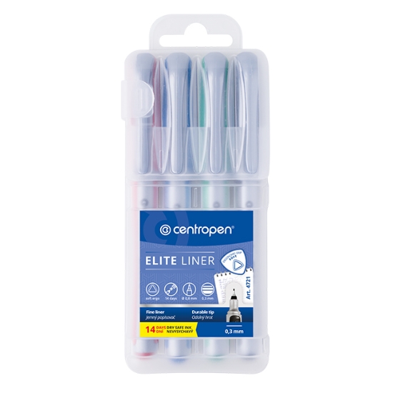 Obrázek Liner Centropen Elite 4721 F / 4 ks
