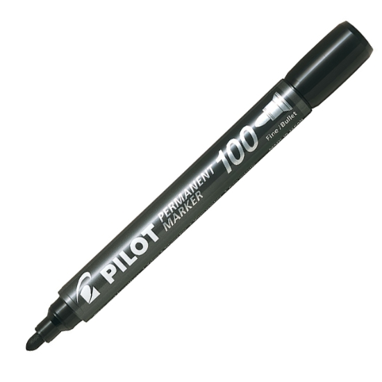 Obrázek Popisovač PILOT permanent marker 100 - černá