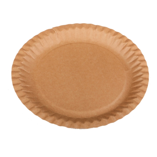 Obrázek Papírový talíř KRAFT průměr 23cm / 100 ks
