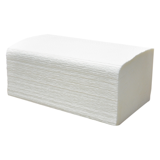 Obrázek Ručníky papírové "ZZ" Comfort XXL 25x23 cm, 2 vrstvá celulóza - bílá 4200 ks (50513)