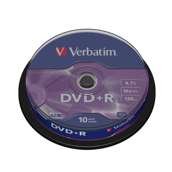Obrázek DVD+R Verbatim, cake box / 10ks