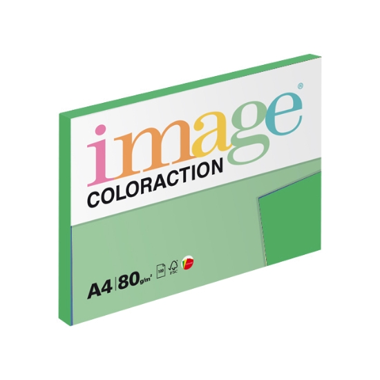 Obrázek Papír barevný IMAGE COLORACTION A4/80g - sytá zelená / 100 listů