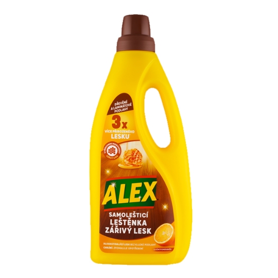Obrázek Leštěnka ALEX zářivý lesk na dřevo a laminát 750 ml 