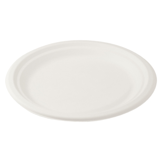 Obrázek Talíř kulatý BIO cukrová třtina Ø 22 cm [50 ks]