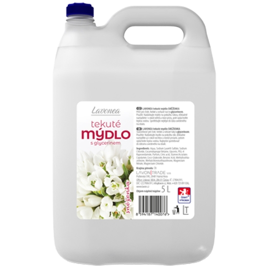 Obrázek Tekuté mýdlo LAVONEA 5 l - Snowdropp, Sněženka