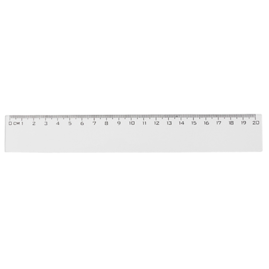 Obrázek Pravítko 20cm Sakota - transparentní