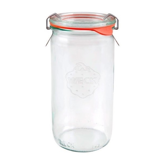 Obrázek Zavařovací sklenice válcová Weck Zylinder 340 ml, víčko ø 60 mm s příslušenstvím / 6ks