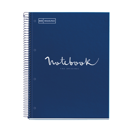 Obrázek Miquelrius - poznámkový blok Emotions, A4, 80 listů, 90g, linkovaný, karton, modrý