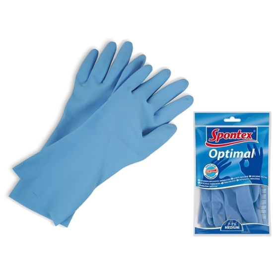 Obrázek Rukavice Spontex Optimal  gumové velikost S / 1 pár
