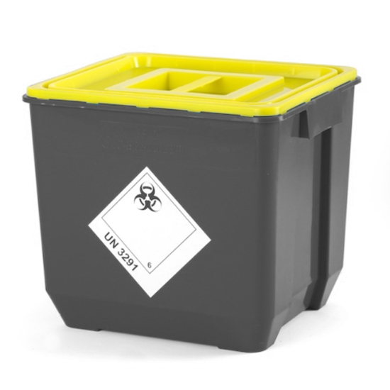 Obrázek Kontejner na infekční odpad s plným víkem, 30 L