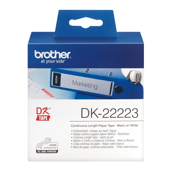 Obrázek Brother papírová role 50mm x 30.48m, bílá, 1 ks, DK22223