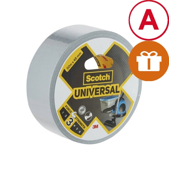 Obrázek Páska UNIVERSAL Scotch Duct Tape 48 mm x 50 m - stříbrná