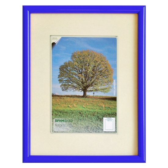 Obrázek Plastový rámeček A2 / 42 x 59,4 cm - modrá