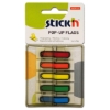 Obrázek Záložky samolepicí plastové STICK'N 45 x 12 mm - šipky / 5 x 30 ks