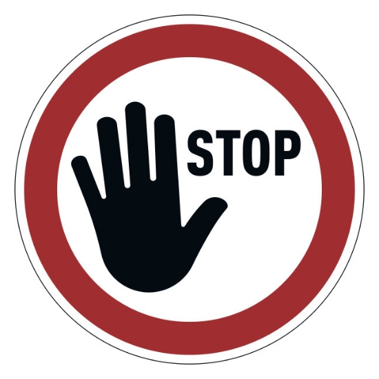 Obrázek Podlahová značka odnímatelná  Ø 430mm - Stop