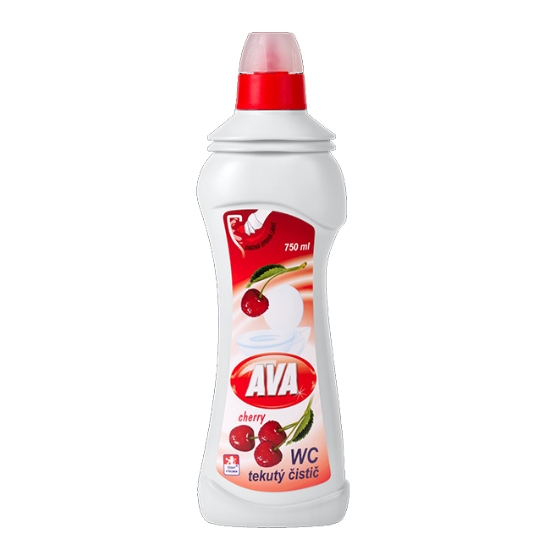 Obrázek Čistič  WC, tekutý, Ava, vůně cherry, 750 ml