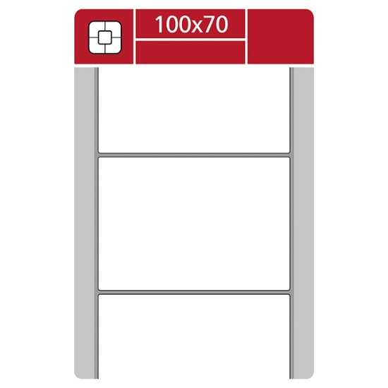 Obrázek Etiketa TTR termotransferová na kotouči 100 x 70 mm 1000 etiket - bílá