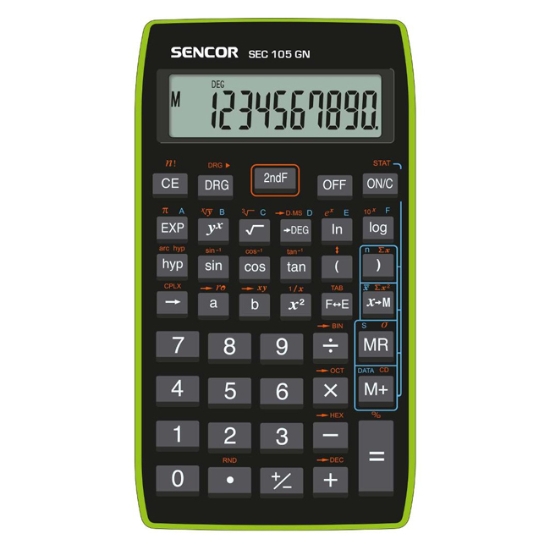 Obrázek Kalkulátor školní SENCOR SEC 105 GN