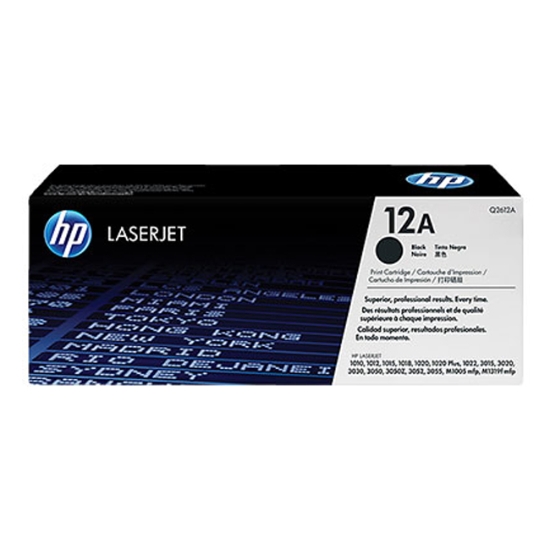 Obrázek HP originální toner Q2612A č. 12A, black