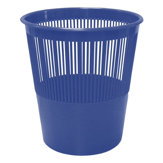 Obrázek Koš odpadkový CHEMOPLAST děrovaný - modrá