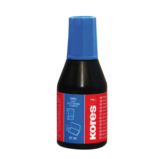 Obrázek Barva razítková KORES 28 ml - modrá