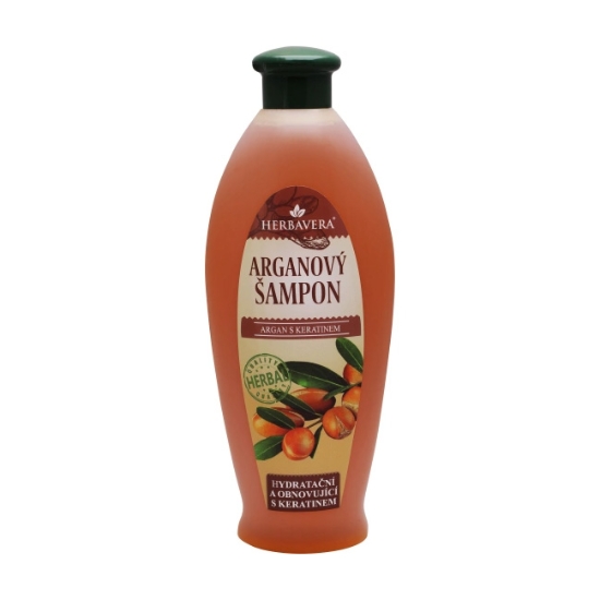 Obrázek Herbavera arganový šampon  s keratinem, 550 ml