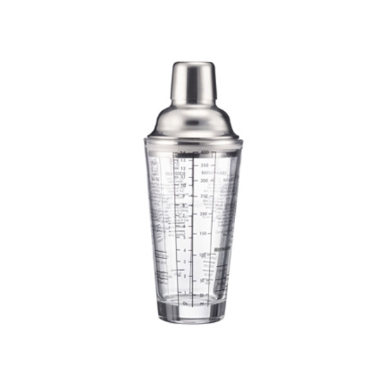 Obrázek Šejkr 3dílný, skleněný SAM - 400 ml