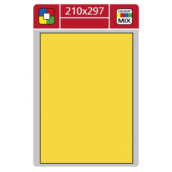Obrázek Etiketa L 210 x 297 mm A4 - žlutá / 100 archů
