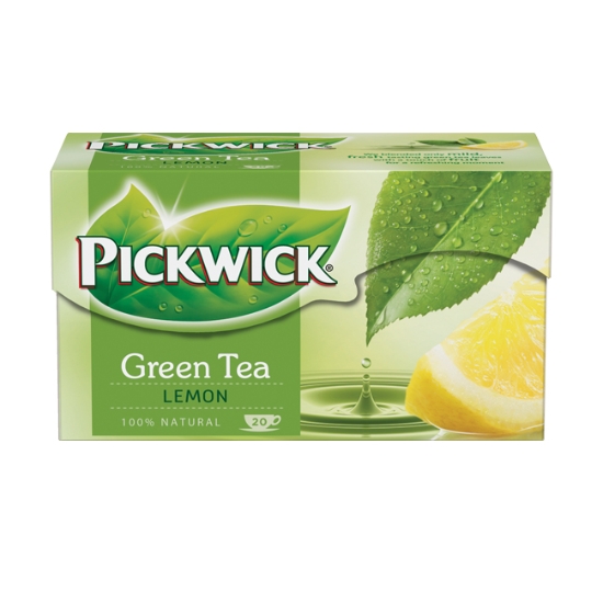 Obrázek Čaj Pickwick - zelený s citronem / 20 sáčků