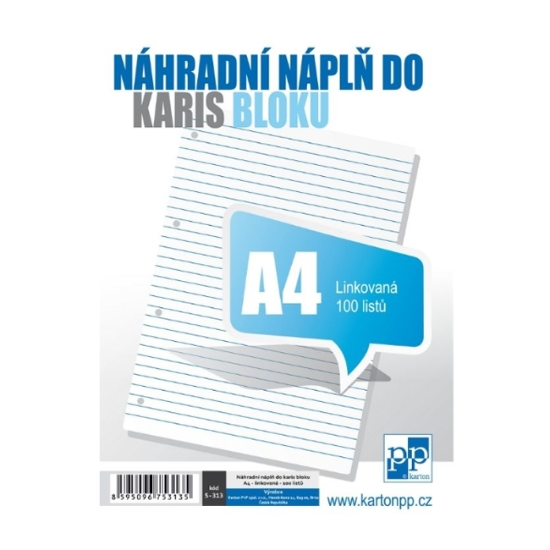 Obrázek Vložka náhradní do KARIS A4 linka - 100 listů