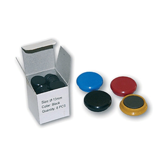 Obrázek Magnety průměr 13mm - zelená / 8ks