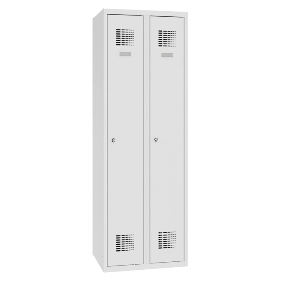 Obrázek Šatní skříň dvoudveřová SUM 320 W, šedá/šedá, uzávěr