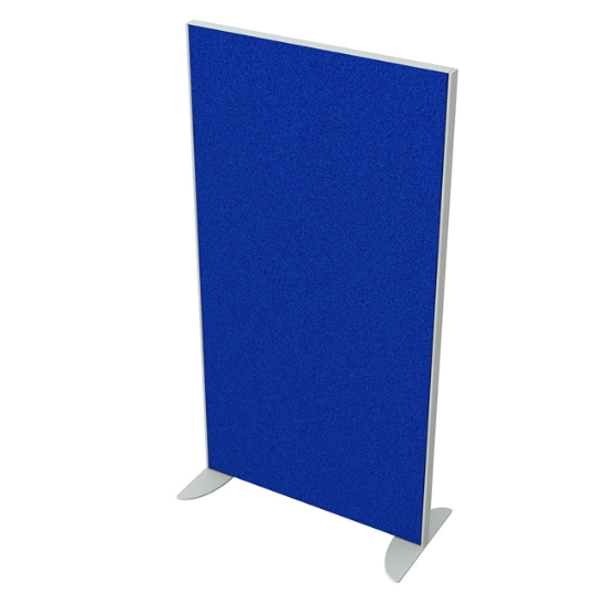 Obrázek Paraván AKUSTIK příčkový 80 cm (v 156,5 cm) - osazený dvěma koncovými sloupky - modrá