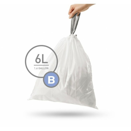 Obrázek Sáčky do odpadkového koše 6 L, Simplehuman typ B, zatahovací/30 ks